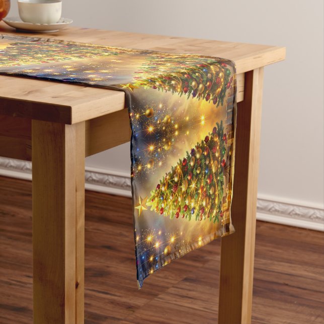 Decorated Christmas Tree Table Runner (In Situ)