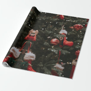 Decorated Christmas Tree Wrapping Paper
