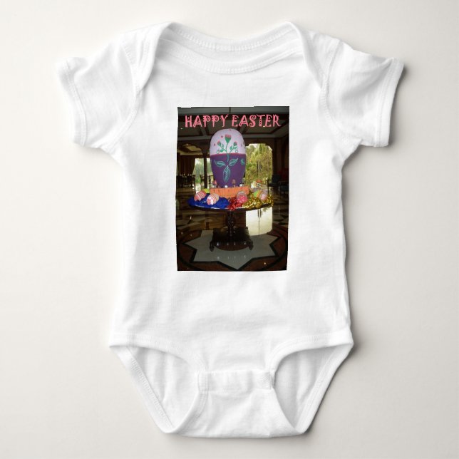 Decorated Easter Egg Art Print Baby Bodysuit (Front)