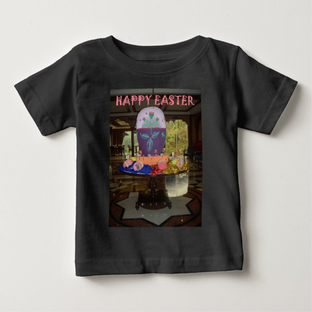 Decorated Easter Egg Art Print Baby T-Shirt (Front)