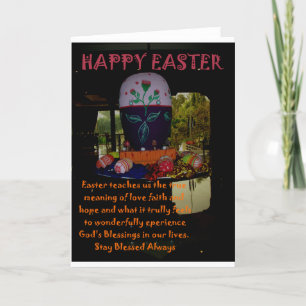 Decorated Easter Egg Art Print Holiday Card
