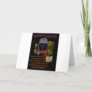 Decorated Easter Egg Art Print Holiday Card