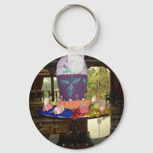 Decorated Easter Egg Art Print Key Ring