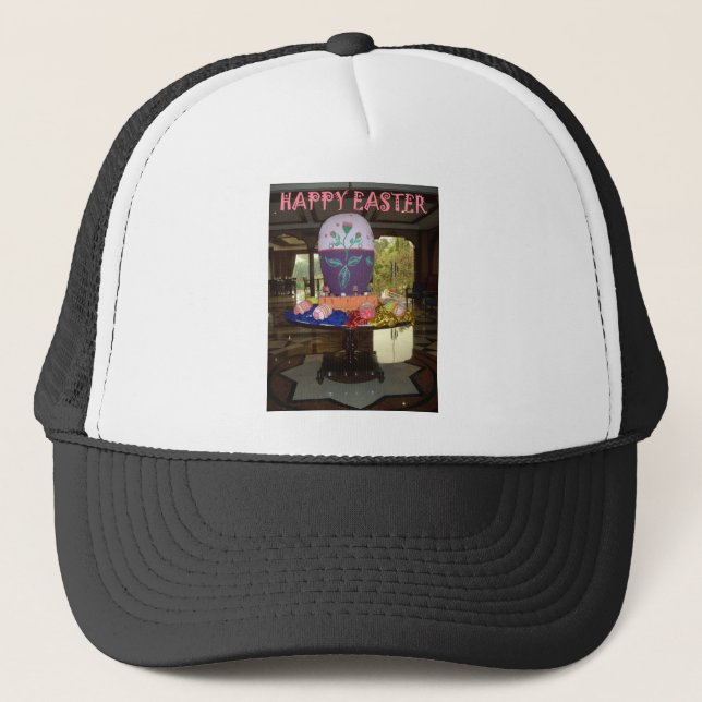 Decorated Easter Egg Art Print Trucker Hat (Front)