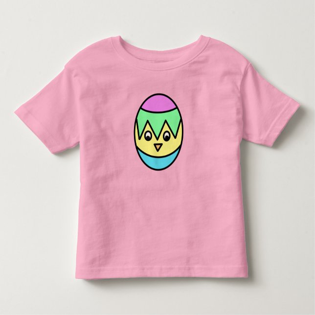 Decorated Egg Toddler T-Shirt (Front)