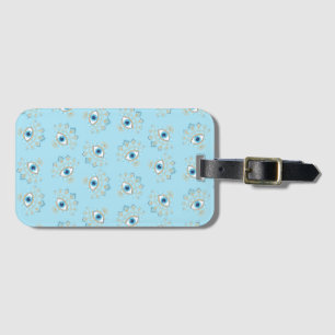 Decorated Greek Evil Eye Turkish Protection Symbol Luggage Tag