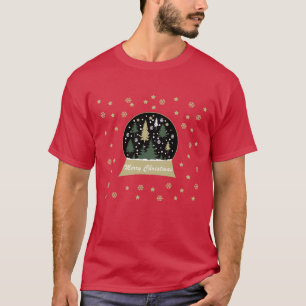 Decorated Modern Christmas Snowglobe T-Shirt