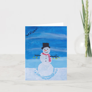 Decorated Snowman Card