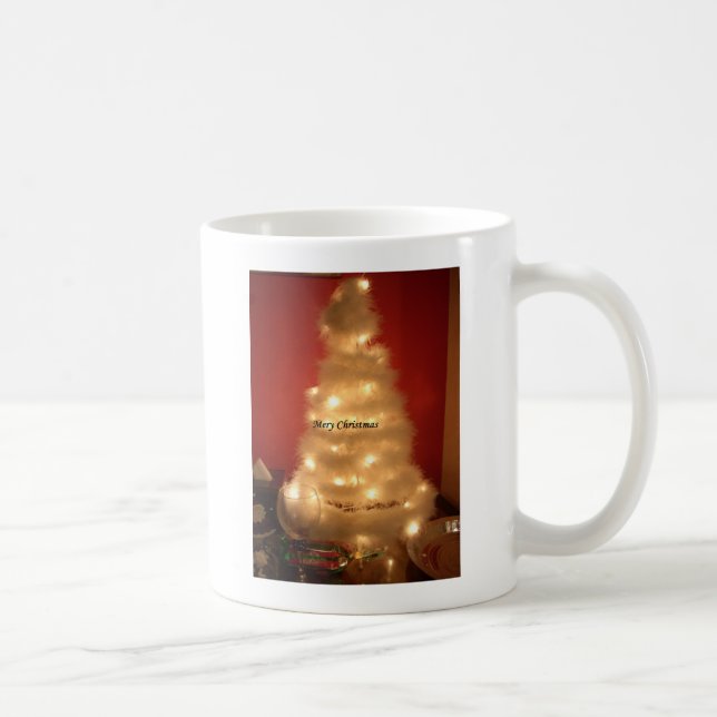 Decorated White Christmas Tree Collection Coffee Mug (Right)