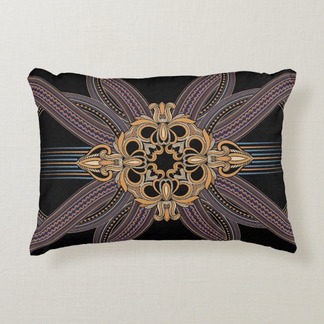 Decorated with elegant and luxurious patterns. Roc Decorative Cushion (Front)