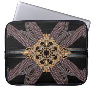 Decorated with elegant and luxurious patterns. Roc Laptop Sleeve