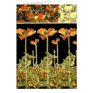 Decoratifs (Orange Flowers) by Alphonse Mucha