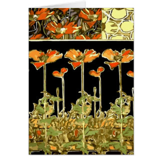 Decoratifs (Orange Flowers) by Alphonse Mucha