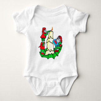 DECORATING CHRISTMAS ELVES infant tee