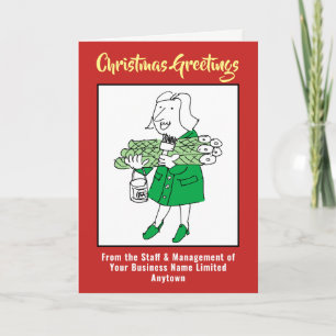 Decorating Supplies Company Christmas Card
