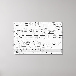 decorating with music notes canvas print