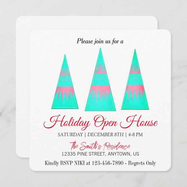  decoration for the Christmas tree Holiday Card (Front/Back)