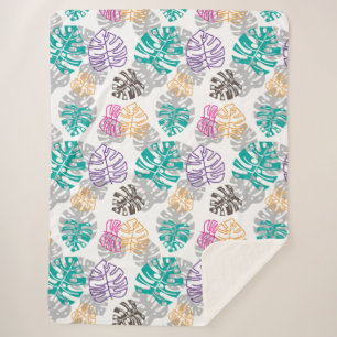 decoration leaves blanket