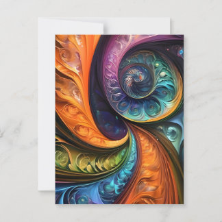 Decoration pillows: fractal modern design, colorfu postcard