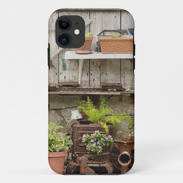 Decorations on wooden fence, Catalina Island, Case-Mate iPhone Case (Back)