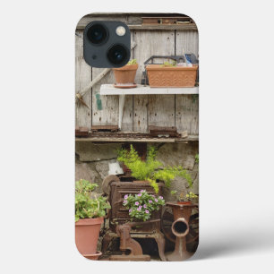 Decorations on wooden fence, Catalina Island, iPhone 13 Case
