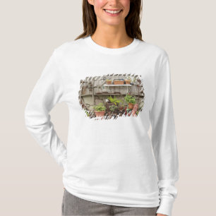 Decorations on wooden fence, Catalina Island, T-Shirt
