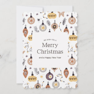 Decorations We wish you a Merry Christmas Greeting Card