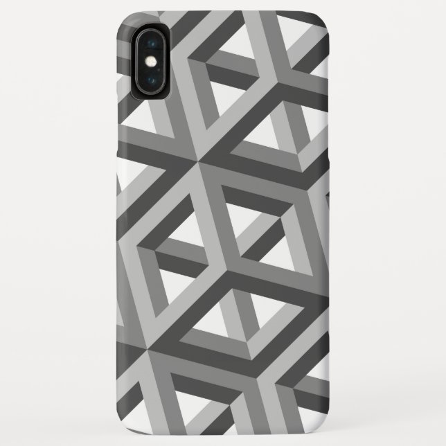 Decorative 3D Hexagons Pattern Case-Mate iPhone Case (Back)