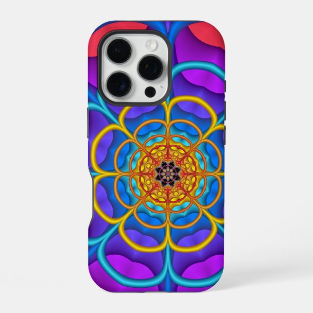 Decorative abstract Flower shape iPhone Case (Back)