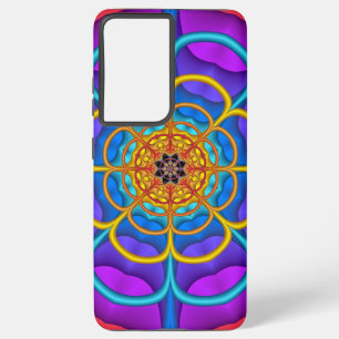 Decorative abstract Flower shape Samsung Galaxy Case