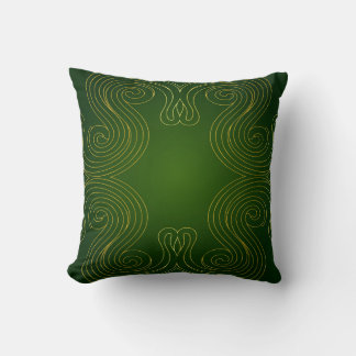 Decorative abstract ornament with spiral motifs cushion