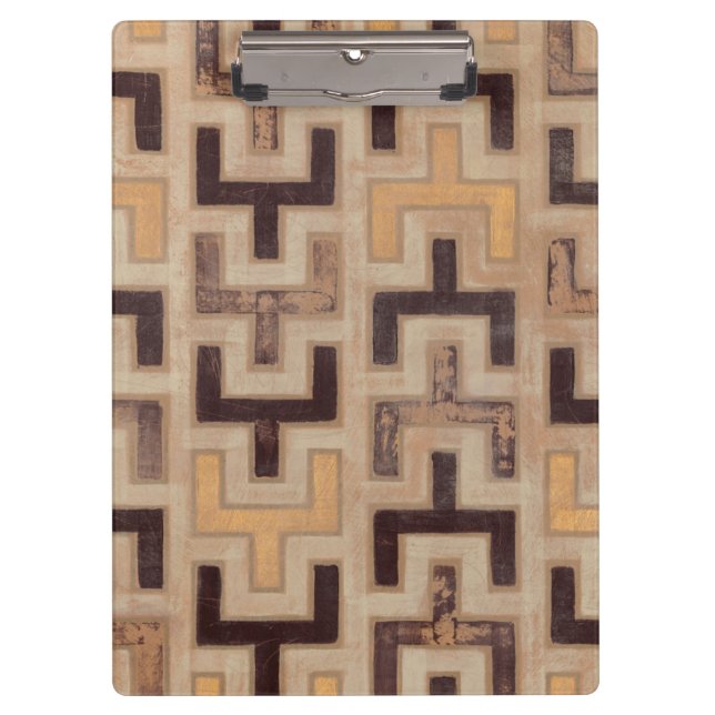 Decorative African Mudcloth Pattern Clipboard (Front)