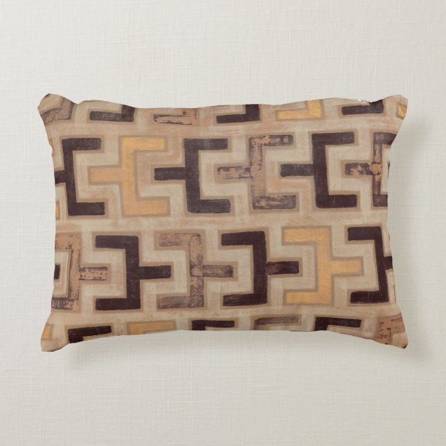 Decorative African Mudcloth Pattern Cushion (Front)
