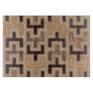 Decorative African Mudcloth Pattern Cutting Board