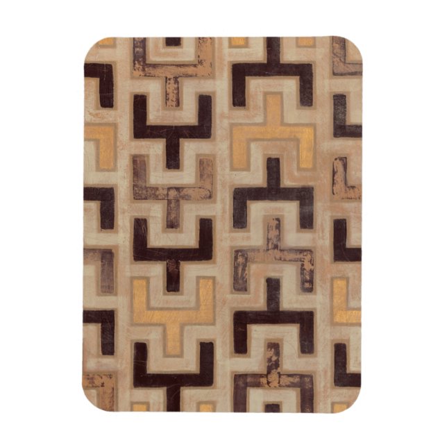 Decorative African Mudcloth Pattern Magnet (Vertical)