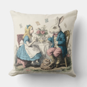Decorative Alice in Wonderland Throw Pillow