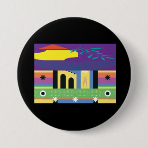 Decorative and Bold Maximalist Design for Artists 7.5 Cm Round Badge