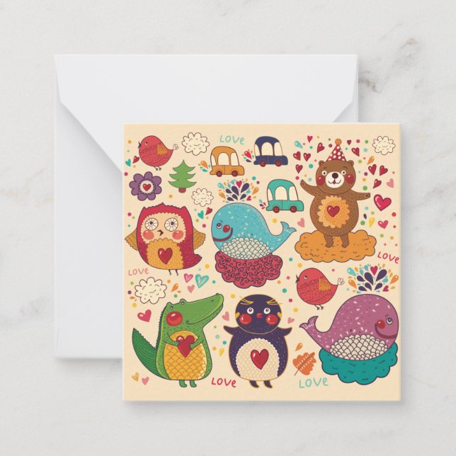 Decorative Animals Card (Front)