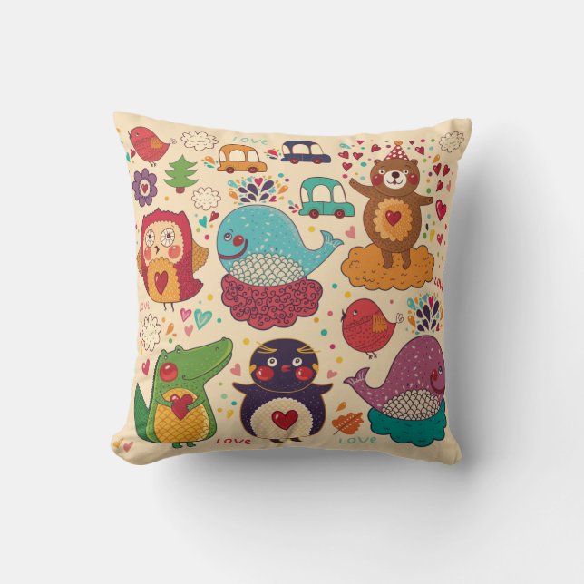 Decorative Animals Cushion (Front)