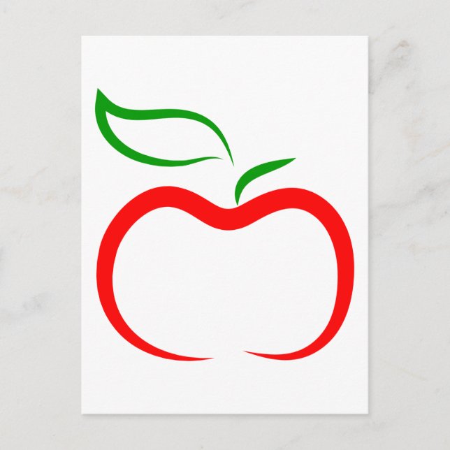 Decorative Apple Postcard (Front)