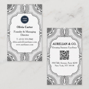 Decorative Art Deco Luxury Business Card