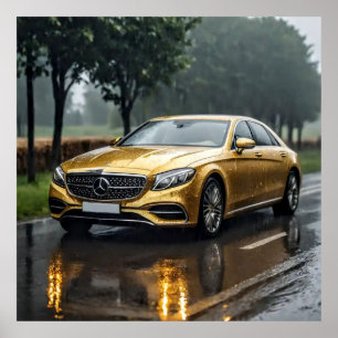 Decorative Art - Driving In The Rain #1 Poster