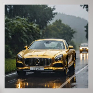 Decorative Art - Driving In The Rain #2 Poster
