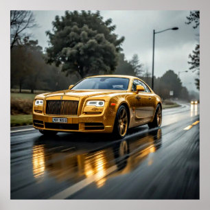 Decorative Art - Driving In The Rain #3 Poster