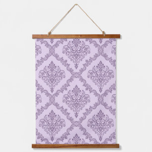 Decorative Art Floral Pattern Flowers Purple Hanging Tapestry