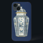 Decorative Asian Urn in Blue & White iPhone 13 Case<br><div class="desc">A beautiful print of a decorative Asian urn,  painted in hues of blue and white. Intricate floral designs cover the urn,  giving it a peaceful feeling. Purchase your copy today!</div>