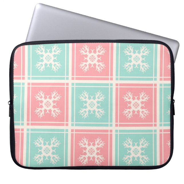 Decorative background with seamless elementsabstra laptop sleeve (Front)