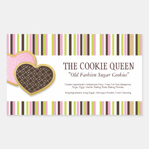 Decorative Bakery Ingredient Labels