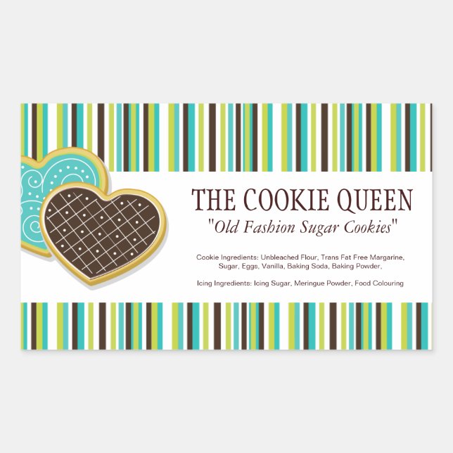 Decorative Bakery Ingredient Labels (Front)