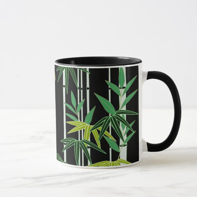 Decorative Bamboo Pattern Mug (Right)